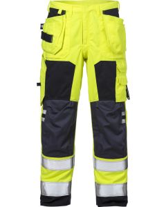 Fristads Flamestat High Vis Craftsman Trousers Woman CL 2 2775 ATHS (Hi Vis Yellow/Navy)