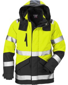 Fristads High Vis Gore-Tex Shell Jacket CL 3 4988 GXB - Waterproof, Windproof, Breathable (Hi Vis Yellow/Black)