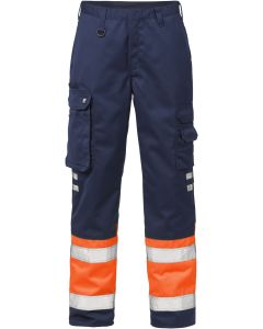 Fristads High Vis Trousers CL 1 213 PLU (Hi Vis Orange/Navy)