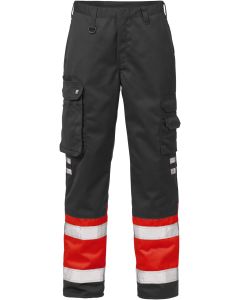 Fristads High Vis Trousers CL 1 213 PLU (Hi Vis Red/Black)