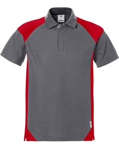 Fristads Polo Shirt 7047 PHV (Grey/Red)