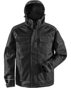 Fristads Winter Jacket 4001 PRS  - Quilted, Water Repellent (Black)