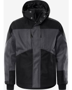 Fristads Airtech® Winter Jacket 4058 GTC - Waterproof, Windproof, Breathable (Grey / Black)