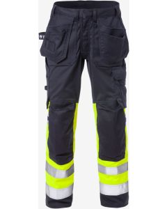 Fristads Flamestat Stretch Craftsman Trousers Woman Class 1 2171 ATHF  (High Vis Yellow/Navy)