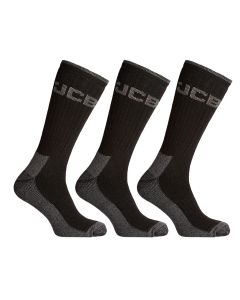 JCB Socks JCBX000108 3Pk Heavy Duty Work Socks - Size 6-11