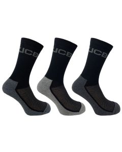 JCB Socks JCBX000133 3Pk Everyday Work Socks - Size 6-11