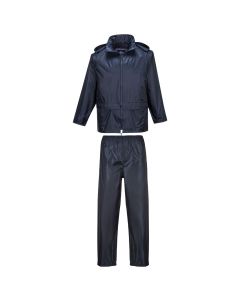 Portwest L440 Essentials Rainsuit (2 Piece Suit) - Waterproof (Navy)