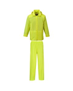 Portwest L440 Essentials Rainsuit (2 Piece Suit) - Waterproof (Yellow)