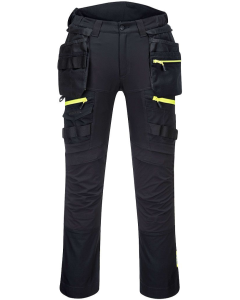 Portwest DX440 DX4 Detachable Holster Pocket Stretch Work Trousers (Black)