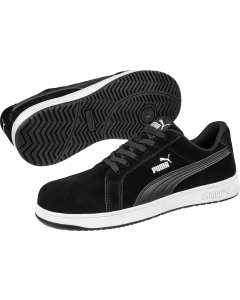 Puma Iconic Suede Low Safety Trainers S1PL ESD FO HRO SR (Black)