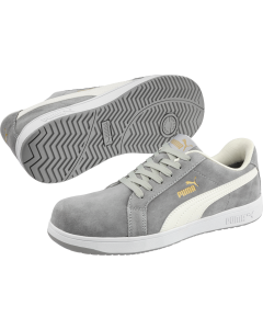 Puma Iconic Suede Low Safety Trainers S1PL ESD FO HRO SR (Grey)