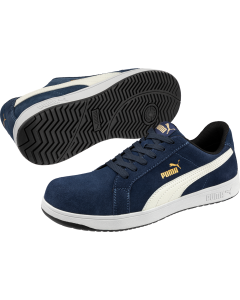 Puma Iconic Suede Low Safety Trainers S1PL ESD FO HRO SR (Blue)