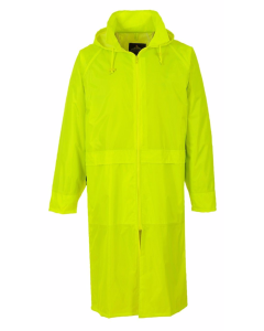 Portwest S438 Classic Adult Rain Coat - Waterproof (Yellow)