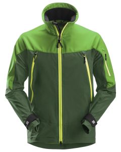 Snickers 1940 FlexiWork Softshell Stretch Jacket (Apple Green / Forest Green)