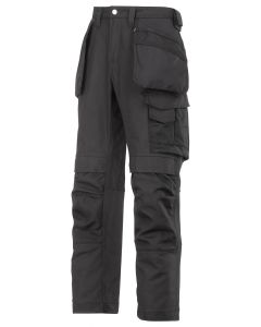Snickers 3214 Canvas+ Craftsmen Holster Pocket Trousers (Black)