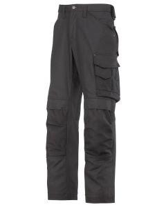 Snickers 3314 Canvas+ Craftsmen Trousers (Black / Black)
