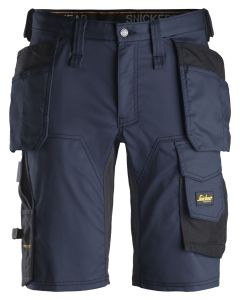Snickers 6141 AllroundWork Stretch Shorts Holster Pockets (Navy/Black)