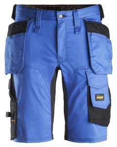 Snickers 6141 AllroundWork Stretch Shorts Holster Pockets (True Blue/Black)