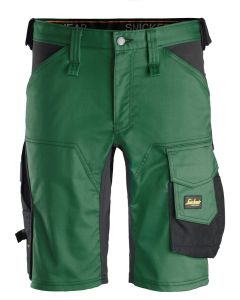 Snickers 6143 AllroundWork Stretch Work Shorts (Forest Green / Black)