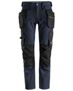 Snickers 6208 LiteWork Trousers+ Detachable Holster Pockets (Navy/Black)