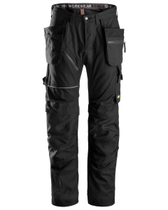 Snickers 6215 RuffWork Cotton Work Trousers+ Holster Pockets (Black/Black)