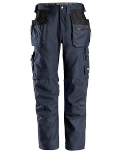 Snickers 6224 AllroundWork Canvas+ Stretch Work Trousers+ Holster Pockets (Navy)