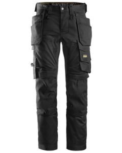 Snickers 6241 AllroundWork Stretch Work Trousers with Holster Pockets (Black)