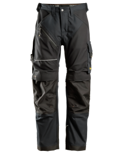 Snickers 6314 RuffWork Canvas+ Work Trousers+ (Black/Black)