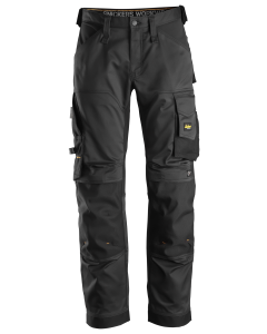 Snickers 6351 AllroundWork Stretch Loose fit Work Trousers (Black/Black)