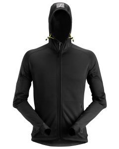 Snickers 8002 FlexiWork Polartec® Power Stretch® 2.0 Full Zip Fleece Hoodie (Black)