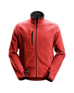 Snickers 8022 AllroundWork Fleece Jacket (Chili Red / Black)