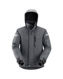 Snickers 1102 AllroundWork, Waterproof 37.5 Insulated Jacket (Steel Grey/Black)