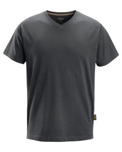 Snickers 2512 V-Neck T-Shirt (Steel Grey)