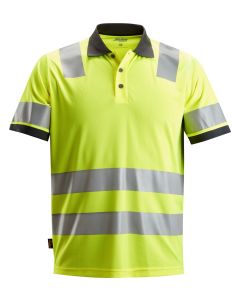 Snickers 2730 High-Vis Class 2 Polo Shirt (Hi Vis Yellow)
