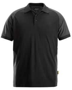 Snickers 2750 Two-Coloured Polo Shirt (Black / Steel Grey)