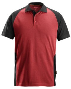 Snickers 2750 Two-Coloured Polo Shirt (Red / Black)