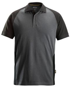 Snickers 2750 Two-Coloured Polo Shirt (Steel Grey / Black)
