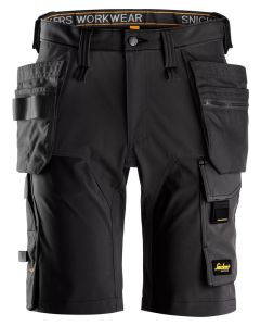 Snickers 6175 AllroundWork 4-way Stretch Short with Holster Pockets (Black)