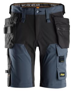 Snickers 6175 AllroundWork 4-way Stretch Short with Holster Pockets (Navy / Black)