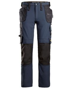 Snickers 6271 Full Stretch Trousers with Holster Pockets (Navy/Black)