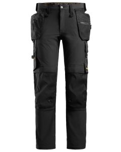 Snickers 6271 Full Stretch Trousers with Holster Pockets (Black/Black)