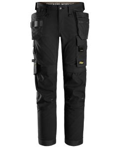 Snickers 6275 AllroundWork 4-way Stretch Trousers Holster Pockets (Black)