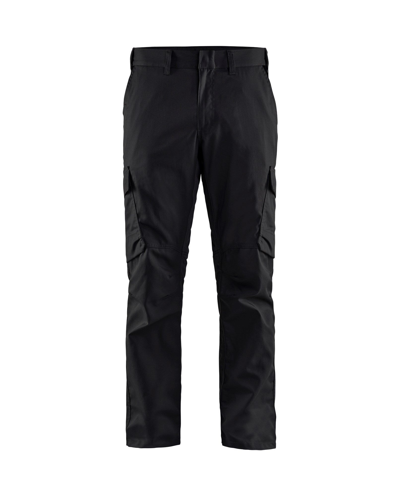 BLAKLADER WORKWEAR Trousers | 7195 Black/ Red Service Work Trousers with  Stretch