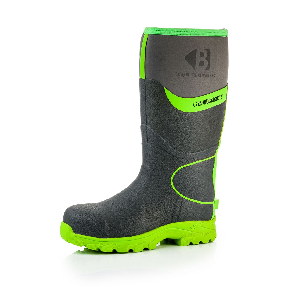 Buckbootz BBZ8000 High Visibility Safety Neoprene Wellington Boots