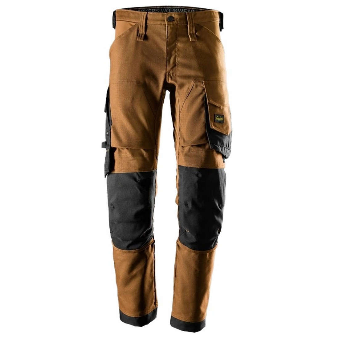 Snickers 6344 AllroundWork Canvas Stretch Trousers (Brown/Black)