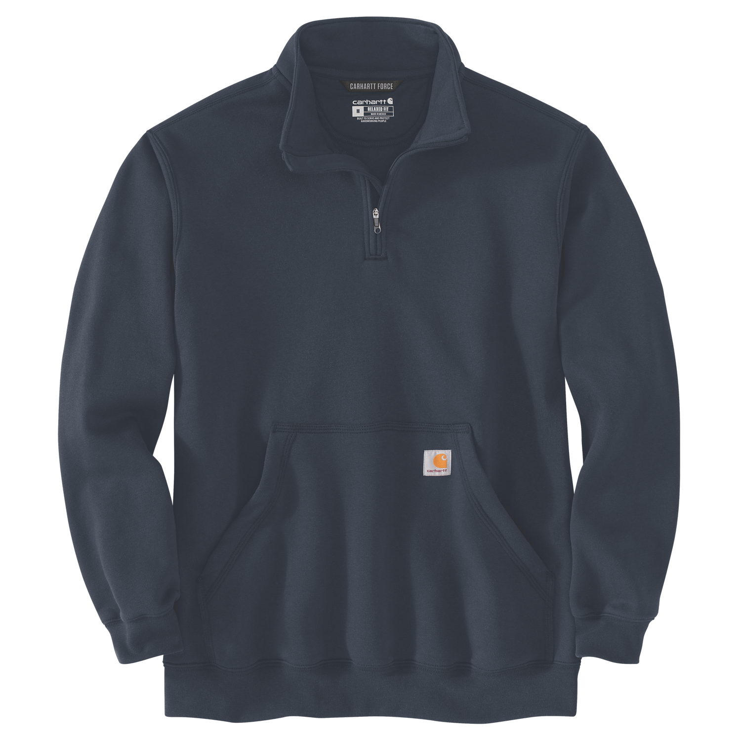 Carhartt 105294 Quarter Zip Sweatshirt Men s New Navy
