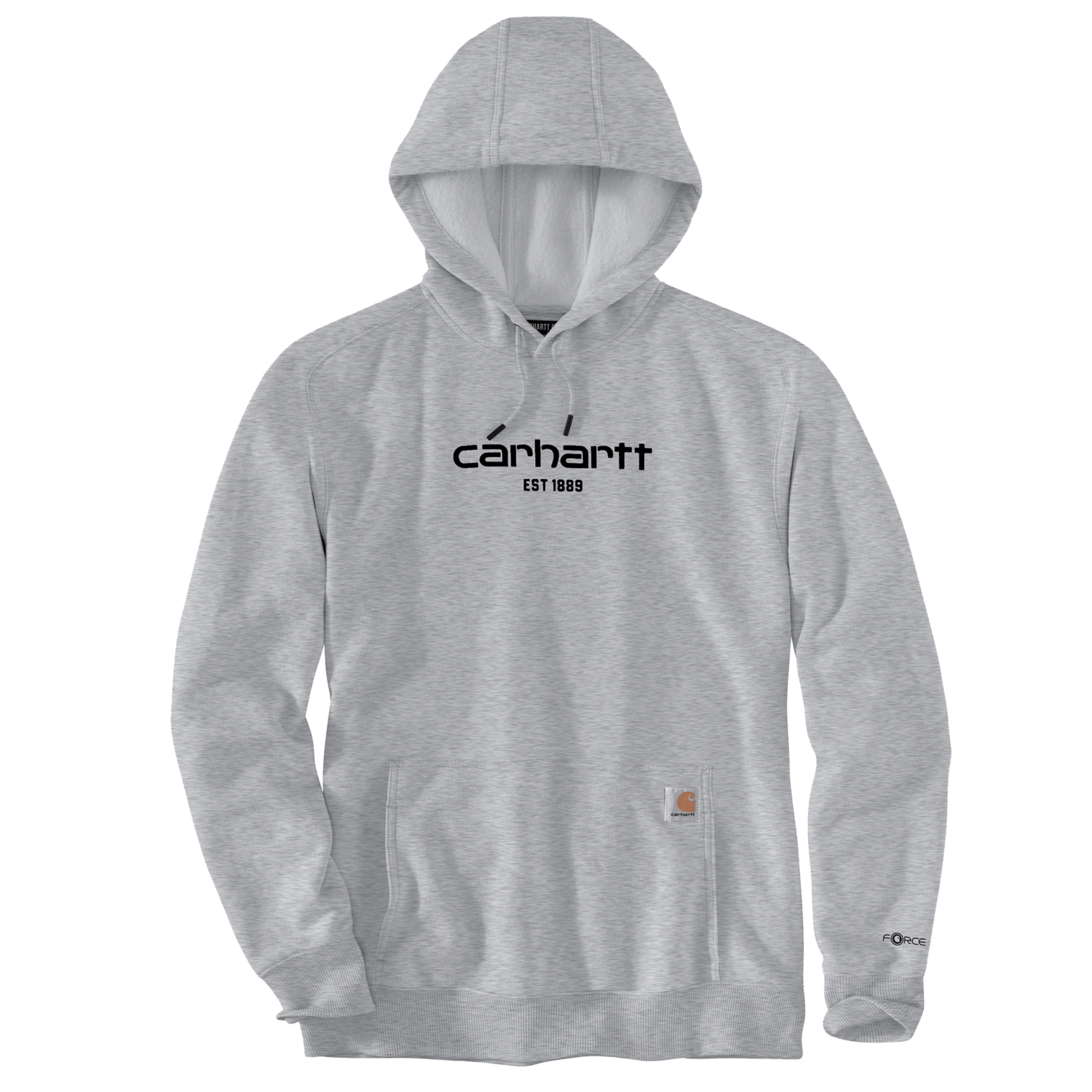 Carhartt 105569 Lightweight Logo Graphic Hoodie Men s Asphalt Heather