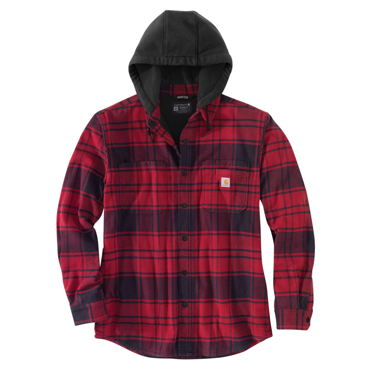 Red hooded flannel hotsell