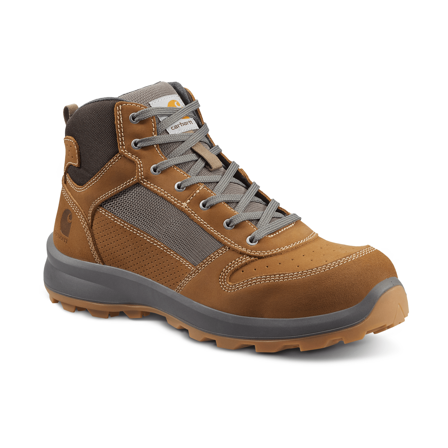 Carhartt F700909 Michigan S1P Midcut Safety Boot Unisex Carhartt Brown