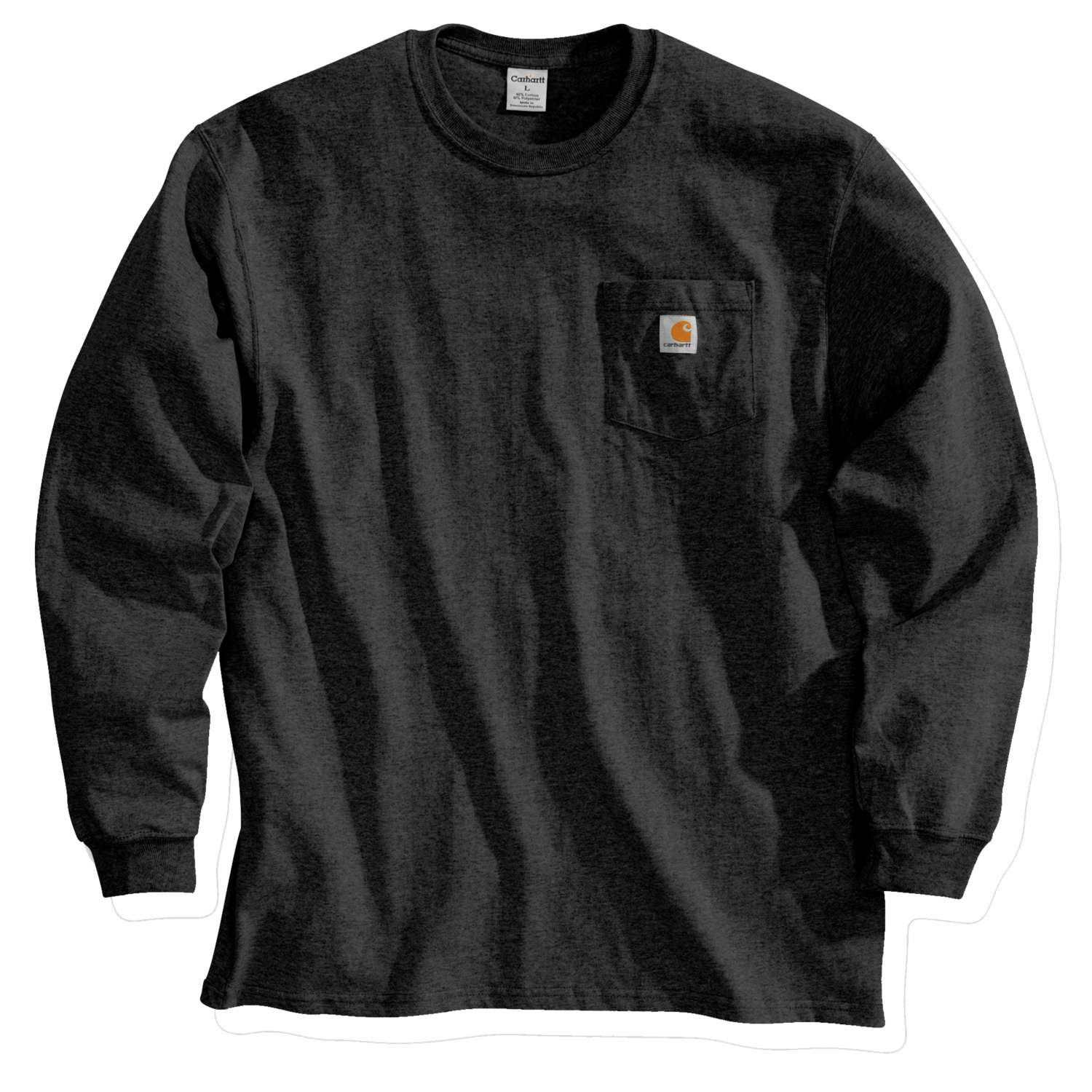 Carhartt K126 Workwear Pocket Long Sleeve T-Shirt - Black
